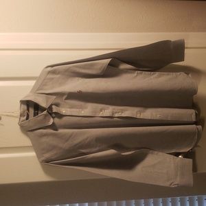 Men's Dress Shirt Ralph Lauren Lrg Gray